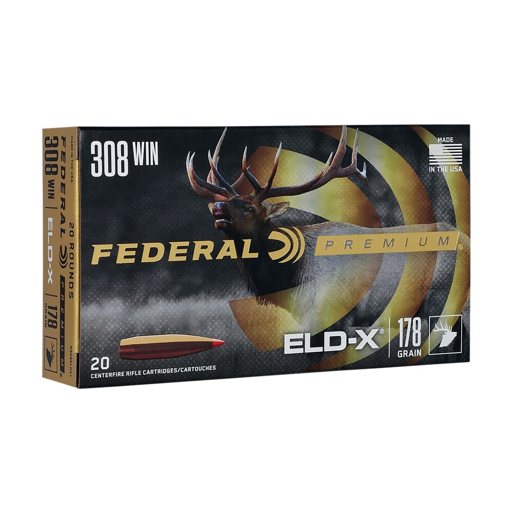 federal p308eldx1 premium eld x 308win 178gr 20 per box/10 case Federal P308ELDX1 Premium ELD-X 308Win 178gr 20 Per Box/10 Case Sports South item 150599