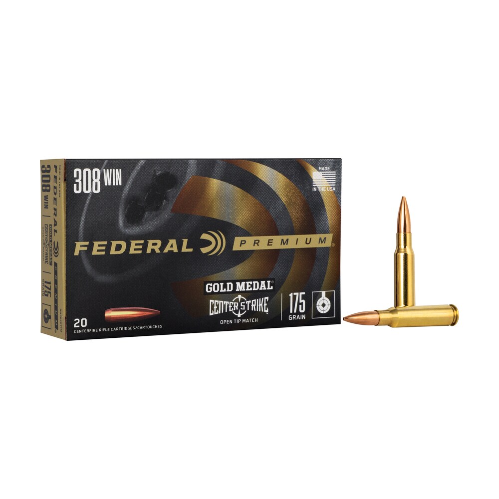 federal gm308otm2 premium gold medal 308win 175gr open tip match 20 per box/10 case Federal GM308OTM2 Premium Gold Medal 308Win 175gr Open Tip Match 20 Per Box/10 Case Sports South item 150601