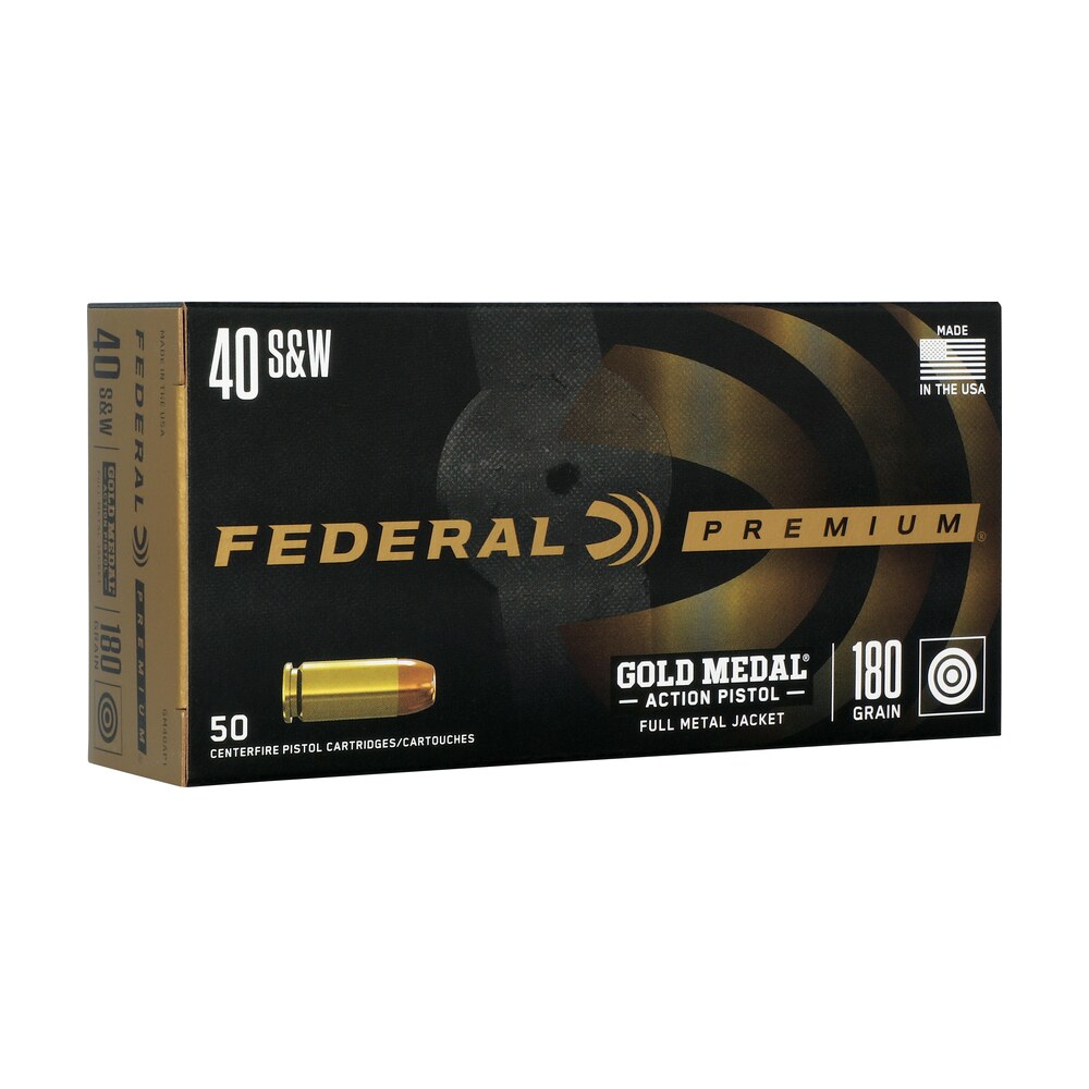 federal gm40ap1 gold medal centerfire pistol 40s&w 180gr full metal jacket 50 per box/10 case Federal GM40AP1 Gold Medal Centerfire Pistol 40S&W 180gr Full Metal Jacket 50 Per Box/10 Sports South item 150610