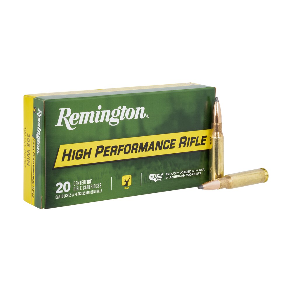 remington ammunition r21473 high performance rifle 308win 180gr pointed soft point boat tail 20 per box/10 case Remington Ammunition R21473 High Performance Rifle 308Win 180gr Pointed Soft Point Boat Tail 20 Sports South item 150633
