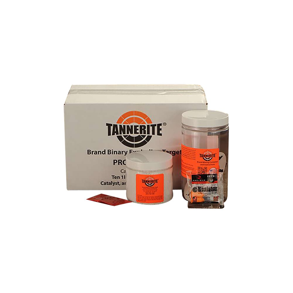 tannerite 12pk10 1/2 pound target impact enhancement explosion white vapor centerfire rifle firearm 0.50 lb includes catalyst/mixing container 10 targets Tannerite 12PK10 1/2 Pound Target Impact Enhancement Explosion White Vapor Centerfire Rifle Sports South item 150831
