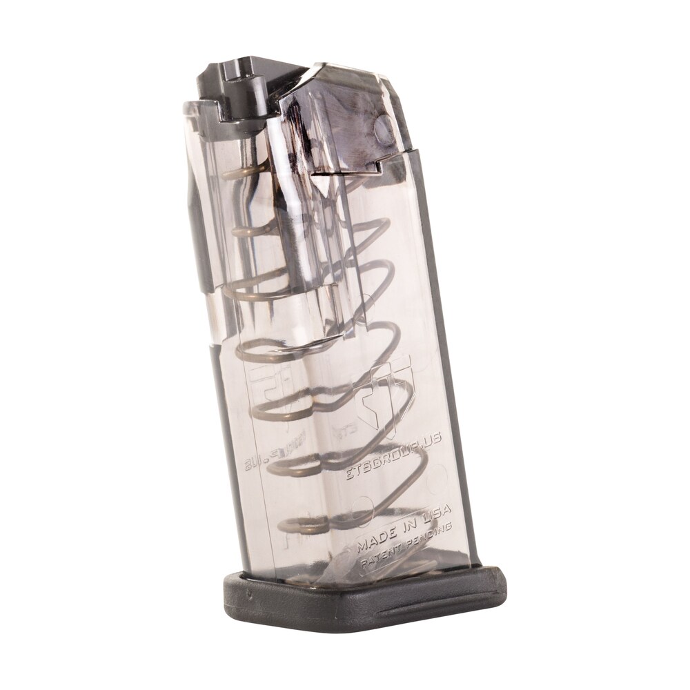 ets group smkglk26 pistol mags 10rd standard 9mm luger compatible w/ glock 26 smoke polymer ETS Group SMKGLK26 Pistol Mags 10rd Standard 9mm Luger Compatible Sports South item 150868