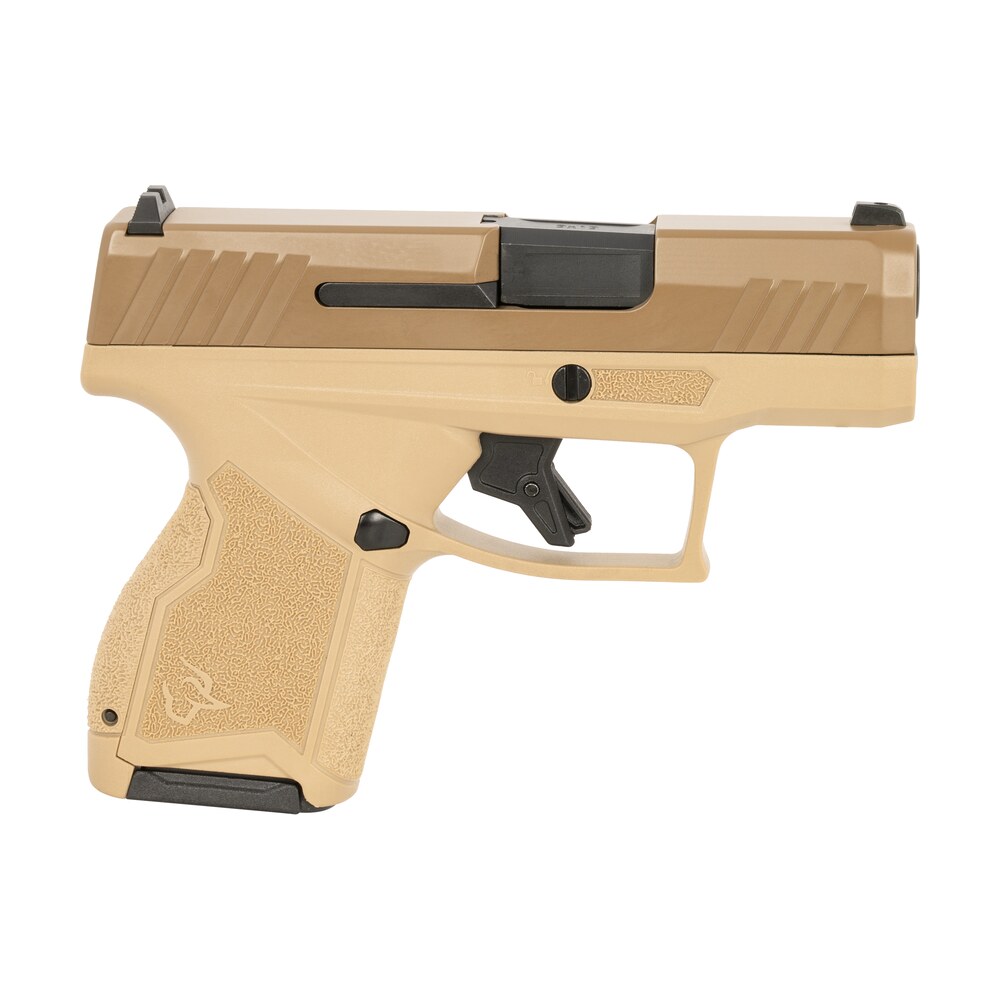 taurus 1gx4m931et gx4 micro compact 9mm luger 11+1 3.06" black barrel, tan cerakote serrated slide, coyote tan stainless steel frame Taurus 1GX4M931ET GX4 Micro-Compact 9mm Luger 11+1 3.06" Black Sports South item 150900