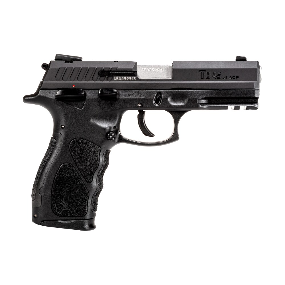 taurus 1th45041 th full size 45 acp 13+1 4.27" matte stainless steel barrel, matte black serrated slide, black polymer frame w/picatinny rail, black interchangeable backstrap grip right hand Taurus 1TH45041 TH Full Size 45 ACP 13+1 4.27" Matte Stainless Steel Sports South item 150914