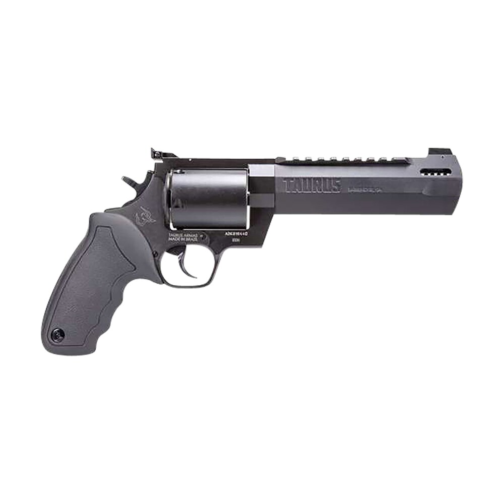 taurus 2500061rh raging hunter large frame 500 s&w mag 5rd 6.75" black ported/target crown barrel, matte black oxide cylinder, black steel frame black rubber grip Taurus 2500061RH Raging Hunter Large Frame 500 S&W Mag 5rd 6.75" Black Ported/Target Crown Sports South item 150918