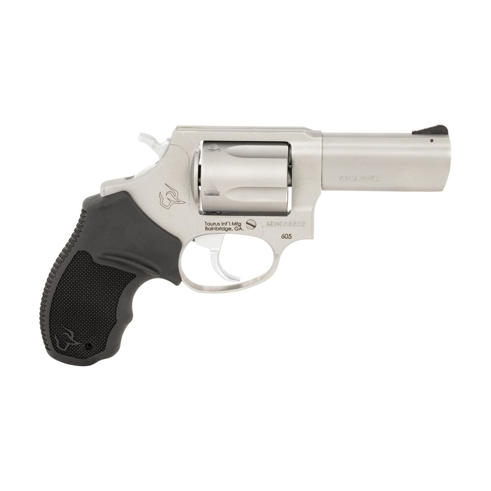 taurus 2 605p39 605 t.o.r.o. small frame 38 special +p/357 mag 5 shot 3" stainless steel barrel, frame & cylinder, black rubber grip, transfer bar safety, optic mount for micro red dot Taurus 2-605P39 605 T.O.R.O. Small Frame 38 Special +P/357 Mag 5 Shot 3" Stainless Steel Sports South item 150925