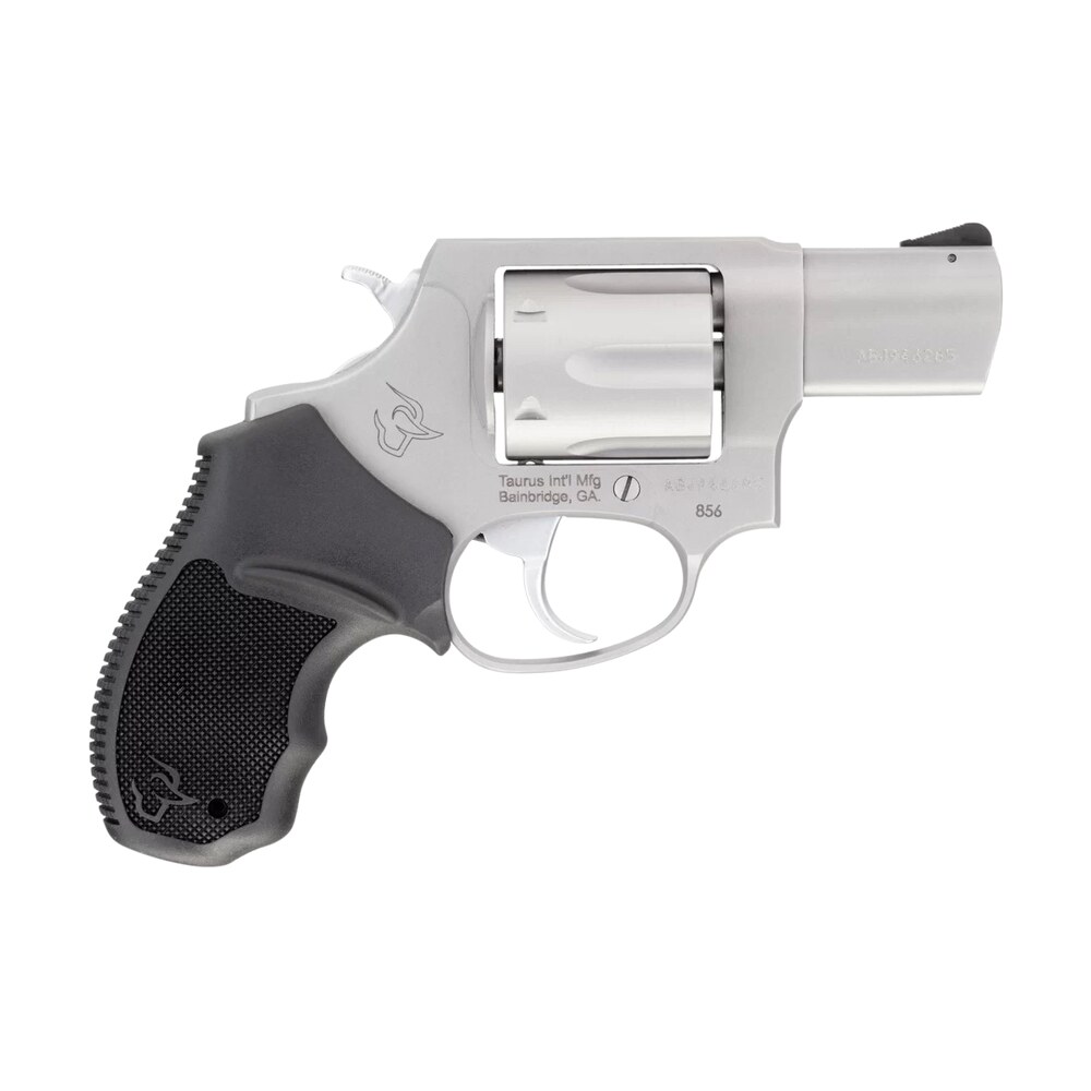 taurus 2 85629 ma 856 *ma compliant small frame 38 special +p 6 shot 2" stainless steel barrel, cylinder & frame, black rubber grip, exposed hammer Taurus 2-85629-MA 856 *MA Compliant Small Frame 38 Special +P 6 Shot 2" Stainless Steel Sports South item 150927