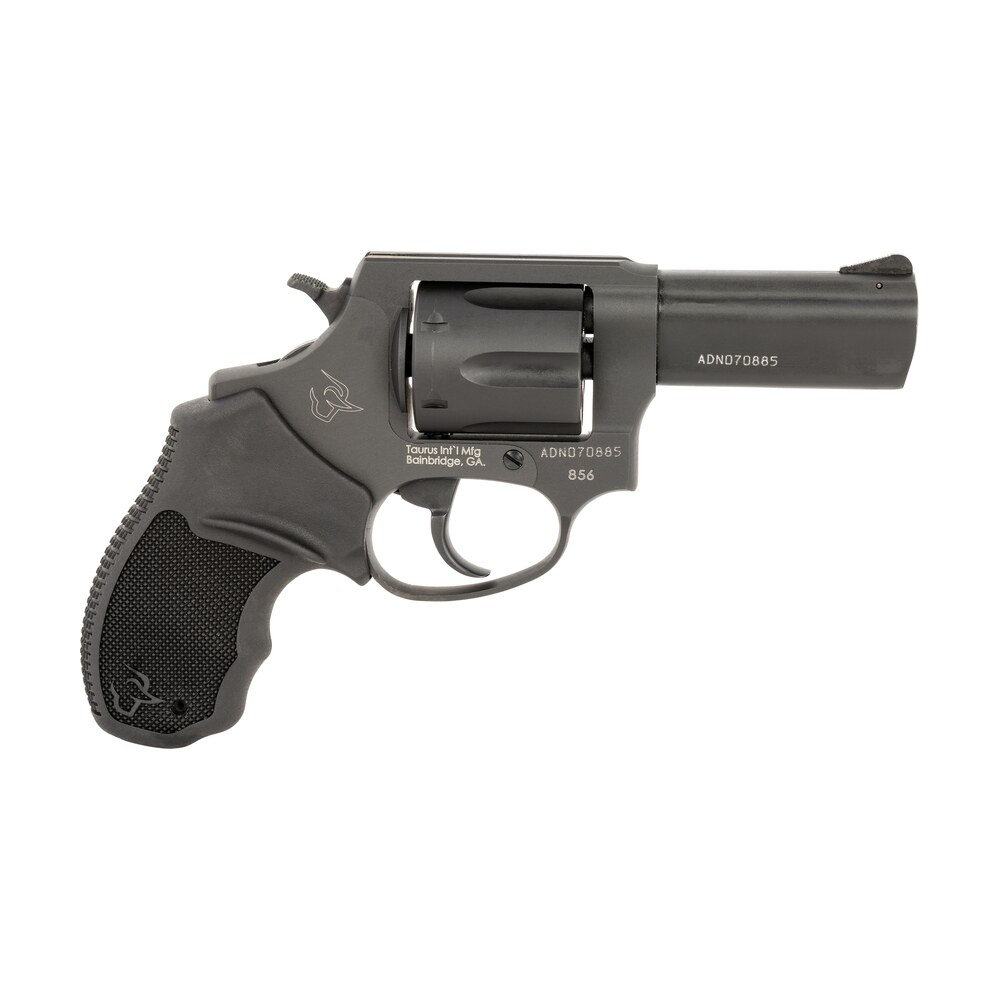 taurus 2 856p31 856 t.o.r.o. small 38 special +p 6 shot 3" matte black stainless steel barrel, cylinder & frame, black rubber grip, transfer bar safety, exposed hammer Taurus 2-856P31 856 T.O.R.O. Small 38 Special +P 6 Shot 3" Matte Black Stainless Steel Sports South item 150928