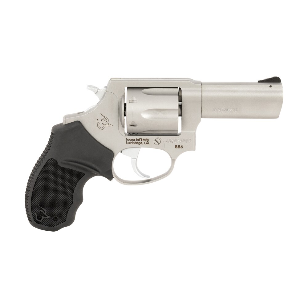 taurus 2 856p39 856 t.o.r.o. small 38 special +p 6 shot 3" matte stainless steel barrel, cylinder & frame, black rubber grip, transfer bar safety, exposed hammer Taurus 2-856P39 856 T.O.R.O. Small 38 Special +P 6 Shot 3" Matte Stainless Steel Sports South item 150929