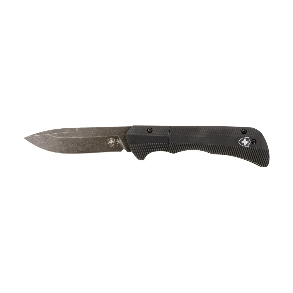 templar knife aaabk321 auto assist 3.50" folding drop point plain black oxide stonewashed d2 steel blade, 4.25" aluminum handle Templar Knife AAABK321 Auto Assist 3.50" Folding Drop Point Plain Black Oxide Stonewashed D2 Sports South item 151161