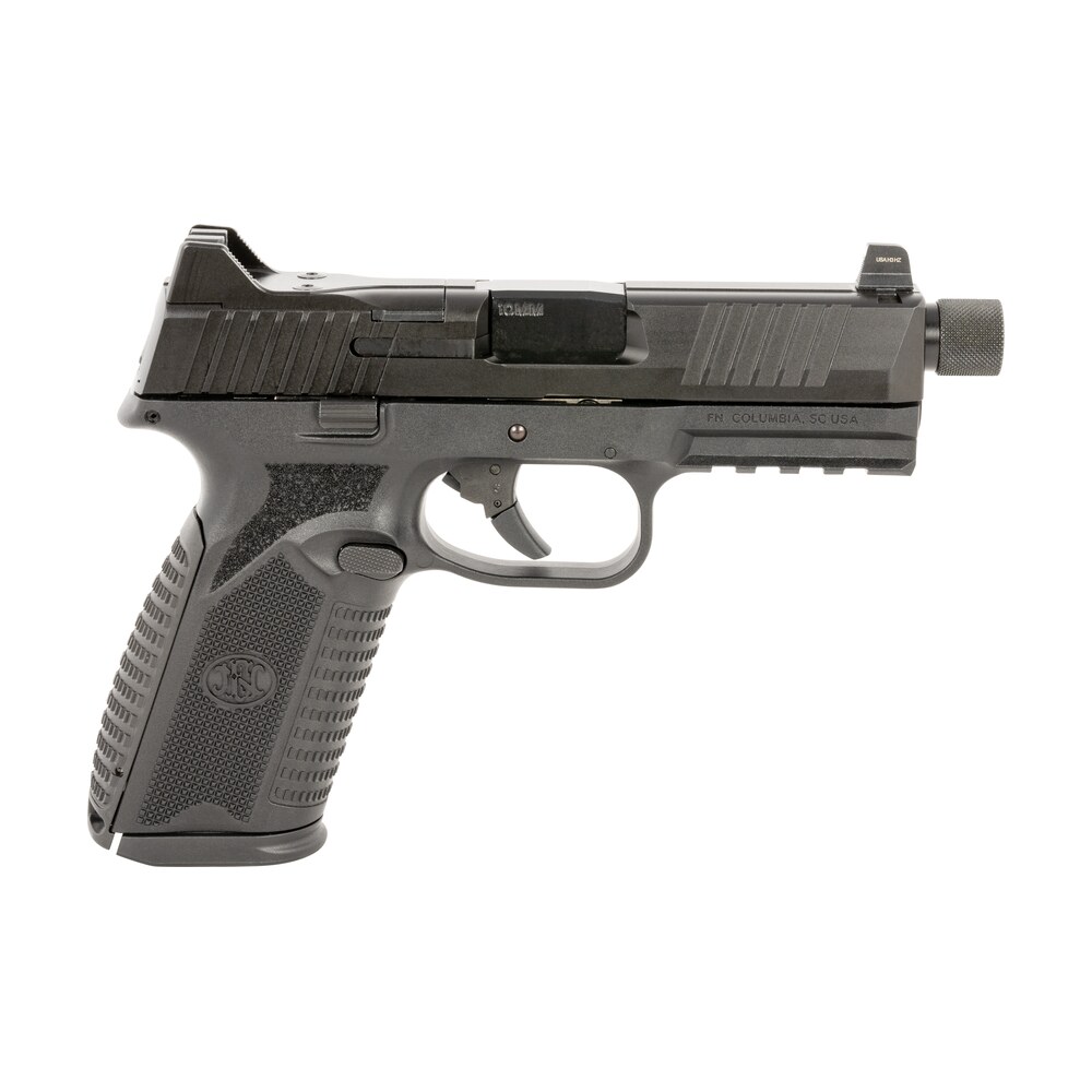 fn 66101375 510 tactical full size frame 10mm auto 22+1, 4.71" black target crown steel barrel, black pvd optic cut/serrated steel slide & polymer frame w/picatinny rail, ambidextrous FN 66101375 510 Tactical Full Size Frame 10mm Auto 22+1, 4.71" Black Target Crown Steel Sports South item 151363