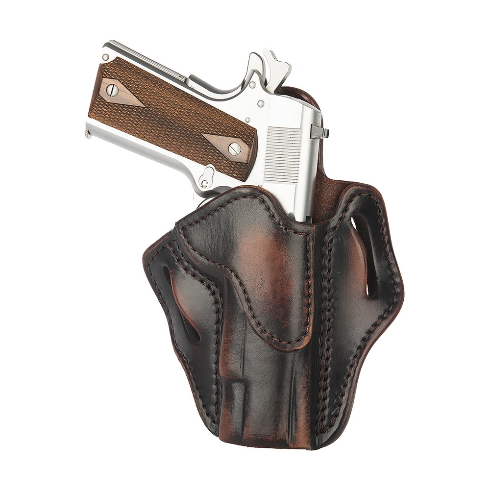 1791 gunleather orbh1vtgr bh1 optic ready owb 01 vintage leather belt slide fits 4 5" 1911 right hand 1791 Gunleather ORBH1VTGR BH1 Optic Ready OWB 01 Vintage Leather Belt Slide Sports South item 151477