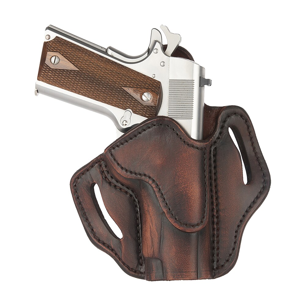 1791 gunleather orbh1svtgr bh1 optic ready owb vintage leather belt slide fits 4 5" 1911 right hand 1791 Gunleather ORBH1SVTGR BH1 Optic Ready OWB Vintage Leather Belt Slide Sports South item 151480