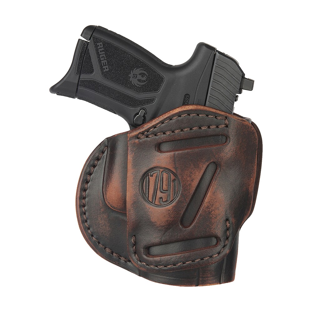1791 gunleather 3wh4vtga 3 way iwb/owb size 04 vintage leather belt loop fits springfield xd fits walther pps fits springfield xds fits taurus g2c ambidextrous hand 1791 Gunleather 3WH4VTGA 3-Way IWB/OWB Size 04 Vintage Leather Belt Loop Sports South item 151501