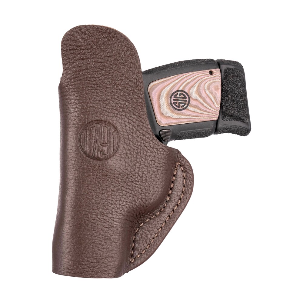 1791 gunleather fcd1brwl fair chase iwb size 01 brown leather deer hide belt clip fits ruger lcp 380/s&w bodyguard left hand 1791 Gunleather FCD1BRWL Fair Chase IWB Size 01 Brown Leather Deer Hide Belt Clip Sports South item 151504