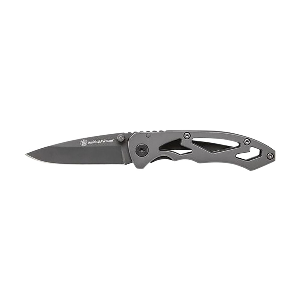 smith & wesson knives ck400cp skeletonized 2.20" folding drop point plain stainless steel blade 3.20" handle includes pocket clip Smith & Wesson Knives CK400CP Skeletonized 2.20" Folding Drop Point Plain Stainless Steel Sports South item 151545