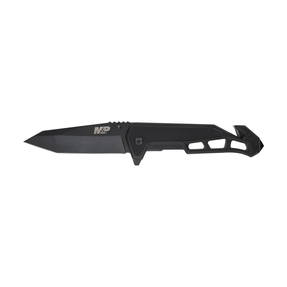 smith & wesson knives 1160826 m&p body guard folding plain black 8cr13mov ss blade 5.26" black steel/g10 handle includes pocket clip Smith & Wesson Knives 1160826 M&P Body Guard Folding Plain Black 8Cr13MoV SS Blade Sports South item 151552