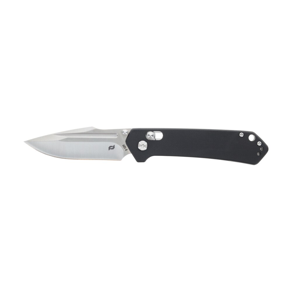schrade 1182620 divergent 3.06" folding modified drop point plain satin aus 8a ss blade 4.31" black g10 handle Schrade 1182620 Divergent 3.06" Folding Modified Drop Point Plain Satin AUS-8A SS Blade 4.31" Sports South item 151567