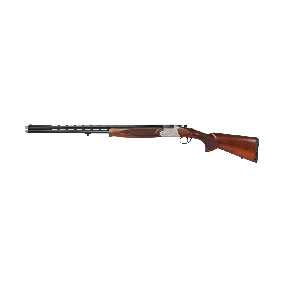 iver johnson arms ij60028lw28s ij600 lightweight full size 28 gauge break open 3" 2rd 28" black over/under vent rib barrel, silver engraved aluminum receiver, fixed walnut wood stock, ambidextrous Iver Johnson Arms IJ60028LW28S IJ600 Lightweight Full Size 28 Gauge Break Open 3" 2rd 28" Black Sports South item 151704