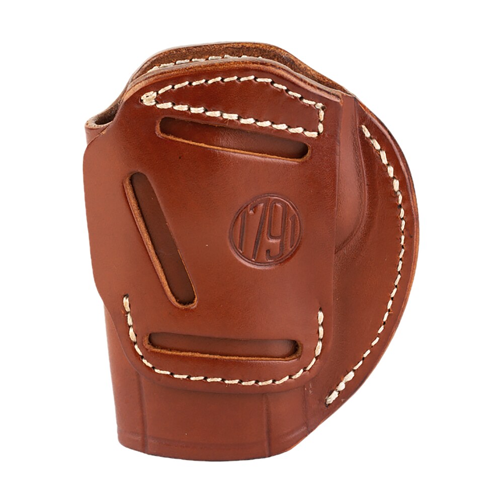 1791 gunleather 3wh6cbra 3 way iwb/owb size 06 classic brown leather belt loop fits beretta 92 fits walther ppq fits sig p320 ambidextrous hand 1791 Gunleather 3WH6CBRA 3-Way IWB/OWB Size 06 Classic Brown Leather Belt Loop Sports South item 151984