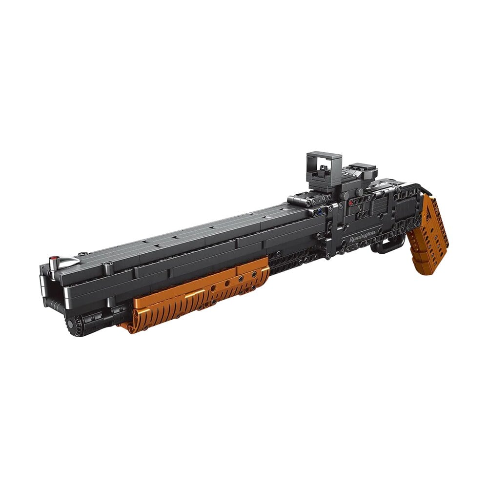 remington by camp co cbgbb2 building blocks shotgun black/brown plastic 21" long includes 6 plastic projectiles 863 pieces Remington by Camp Co CBGBB2 Building Blocks Shotgun Black/Brown Plastic 21" Long Includes 6 Sports South item 152112