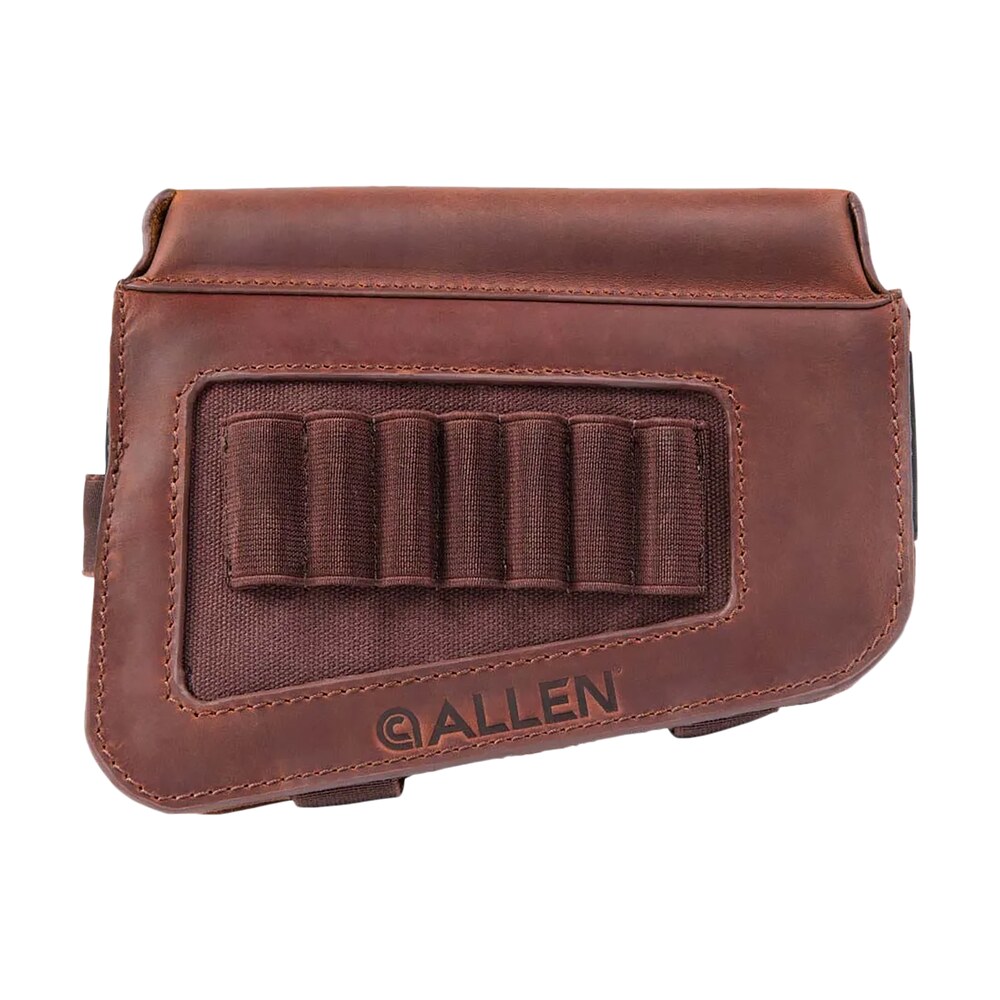 allen 8519 westcliff buttstock cartridge carrier 7rd leather rifle buttstock mount features raised cheek piece Allen 8519 Westcliff Buttstock Cartridge Carrier 7rd Leather Rifle Buttstock Mount Features Sports South item 152380