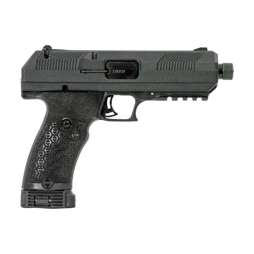 hi point jxp10 jxp 10mm auto 10+1, 5.20" black steel threaded barrel, black powder coated yc9 styled/serrated steel slide, black polymer frame w/picatinny rail, black textured polymer grip Hi-Point JXP10 JXP 10mm Auto 10+1, 5.20" Black Steel Threaded Sports South item 152745