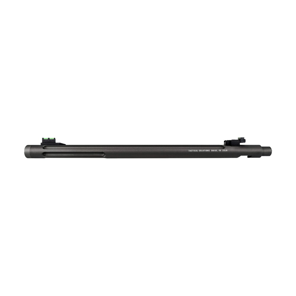tactical solutions 1022osmb x ring barrel 22 lr 16.50" fluted & threaded matte black, fiber optic sight fits ruger 10/22, tactical solutions x ring, thompson center t/cr22 Tactical Solutions 1022OSMB X-Ring Barrel 22 LR 16.50" Fluted & Threaded Matte Black, Fiber Sports South item 152779