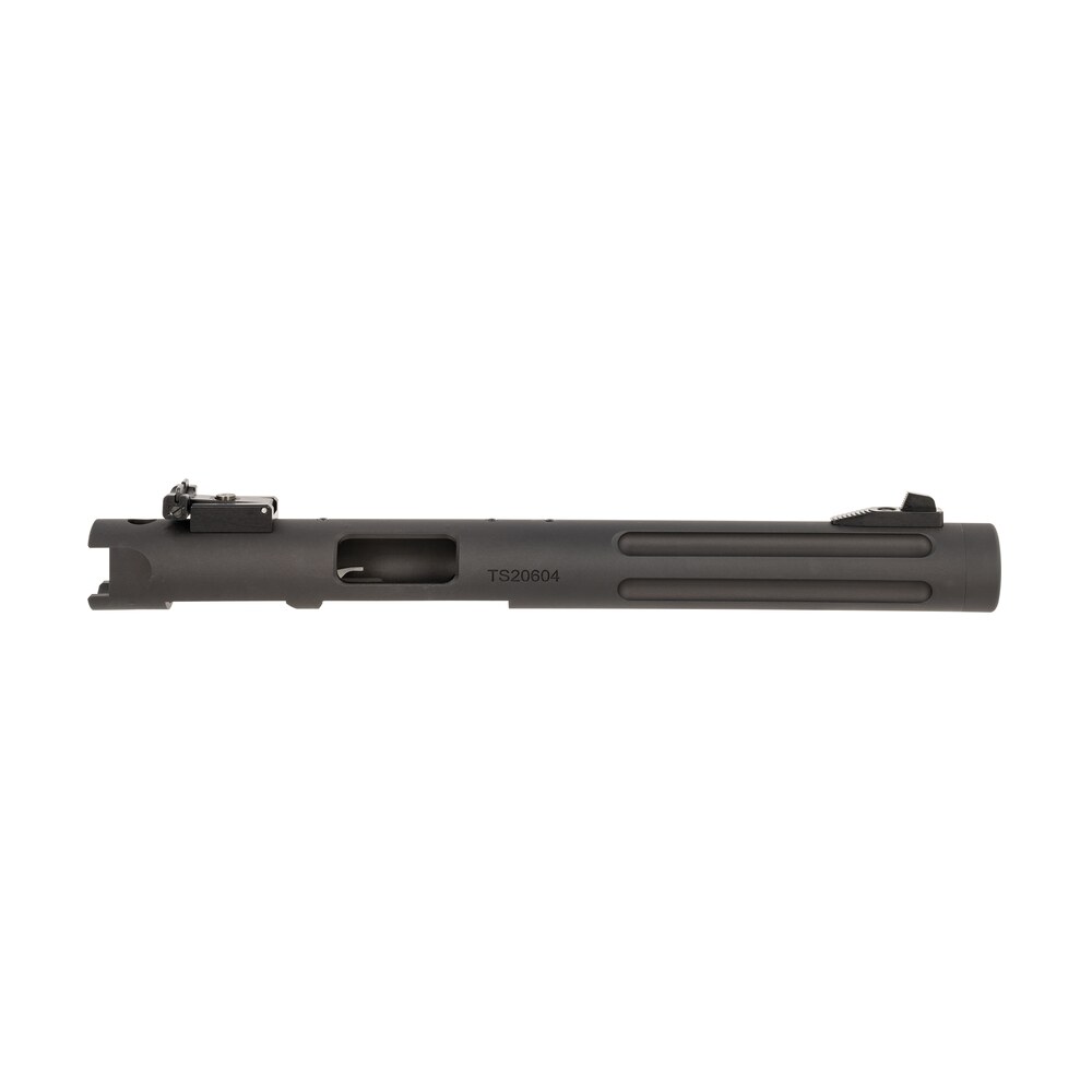 tactical solutions pl6tembrf pac lite barrel & receiver 22 lr 6" fluted threaded black anodized chrome moly steel, fits ruger 22/45/mark i/ii/iii Tactical Solutions PL6TEMBRF Pac-Lite Barrel & Receiver 22 LR 6" Fluted Threaded Black Sports South item 152788