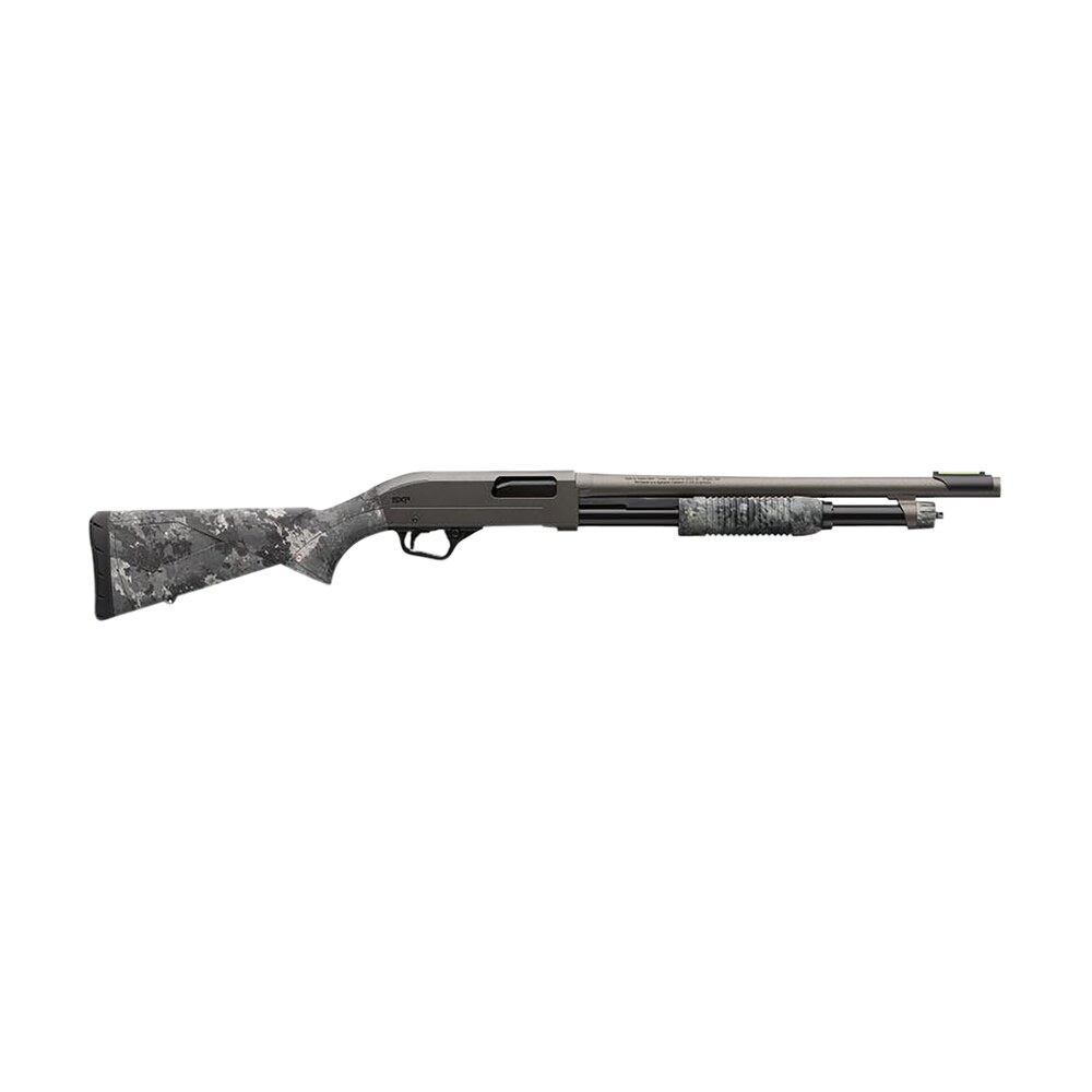 winchester repeating arms 512450395 sxp hybrid defender 12 gauge 3" chamber 5+1 (2.75") 18", gray barrel/rec, truetimber midnight synthetic furniture, fiber optic front Winchester Repeating Arms 512450395 SXP Hybrid Defender 12 Gauge 3" Chamber 5+1 (2.75") 18", Sports South item 153154