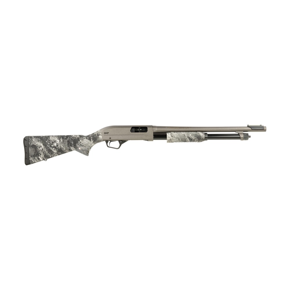 winchester repeating arms 512450695 sxp hybrid defender 20 gauge 3" chamber 5+1 (2.75") 18", gray barrel/rec, truetimber midnight synthetic furniture, fiber optic front Winchester Repeating Arms 512450695 SXP Hybrid Defender 20 Gauge 3" Chamber 5+1 (2.75") 18", Sports South item 153155