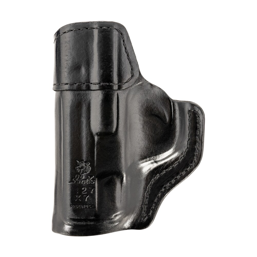 desantis gunhide 127bax7z0 inside heat iwb black leather belt clip fits s&w m&p shield 9/40 right hand DeSantis Gunhide 127BAX7Z0 Inside Heat IWB Black Leather Belt Clip Sports South item 153179