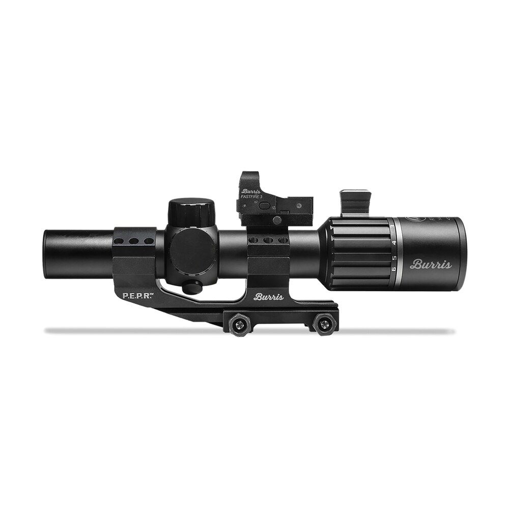 burris 200475 rt 6 tactical kit matte black 1 6x24mm 30mm tube illuminated ballistic 5x reticle includes fastfire 3 & p.e.r.p. mount Burris 200475 RT-6 Tactical Kit Matte Black 1-6x24mm 30mm Tube Illuminated Ballistic 5X Reticle Sports South item 153204