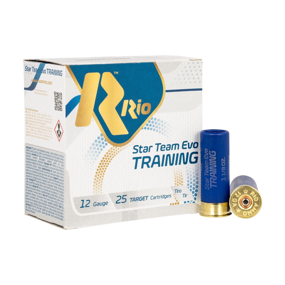 rio ammunition stt3275 star team evo training 12gauge 2.75" 1 1/8oz 7.5shot 25 per box/10 case Rio Ammunition STT3275 Star Team EVO Training 12Gauge 2.75" 1 1/8oz 7.5Shot 25 Per Box/10 Case Sports South item 153240