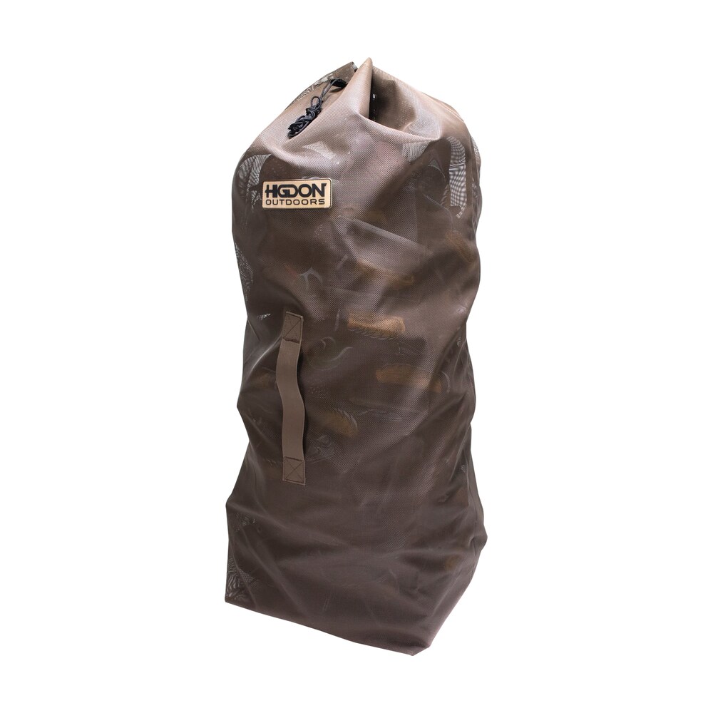 higdon outdoors 37179 decoy bag large black pvc coated mesh 51" x 18" x 15" holds up to 56 standard decoys Higdon Outdoors 37179 Decoy Bag Large Black PVC Coated Mesh 51" x 18" x 15" Holds up to 56 Sports South item 153327