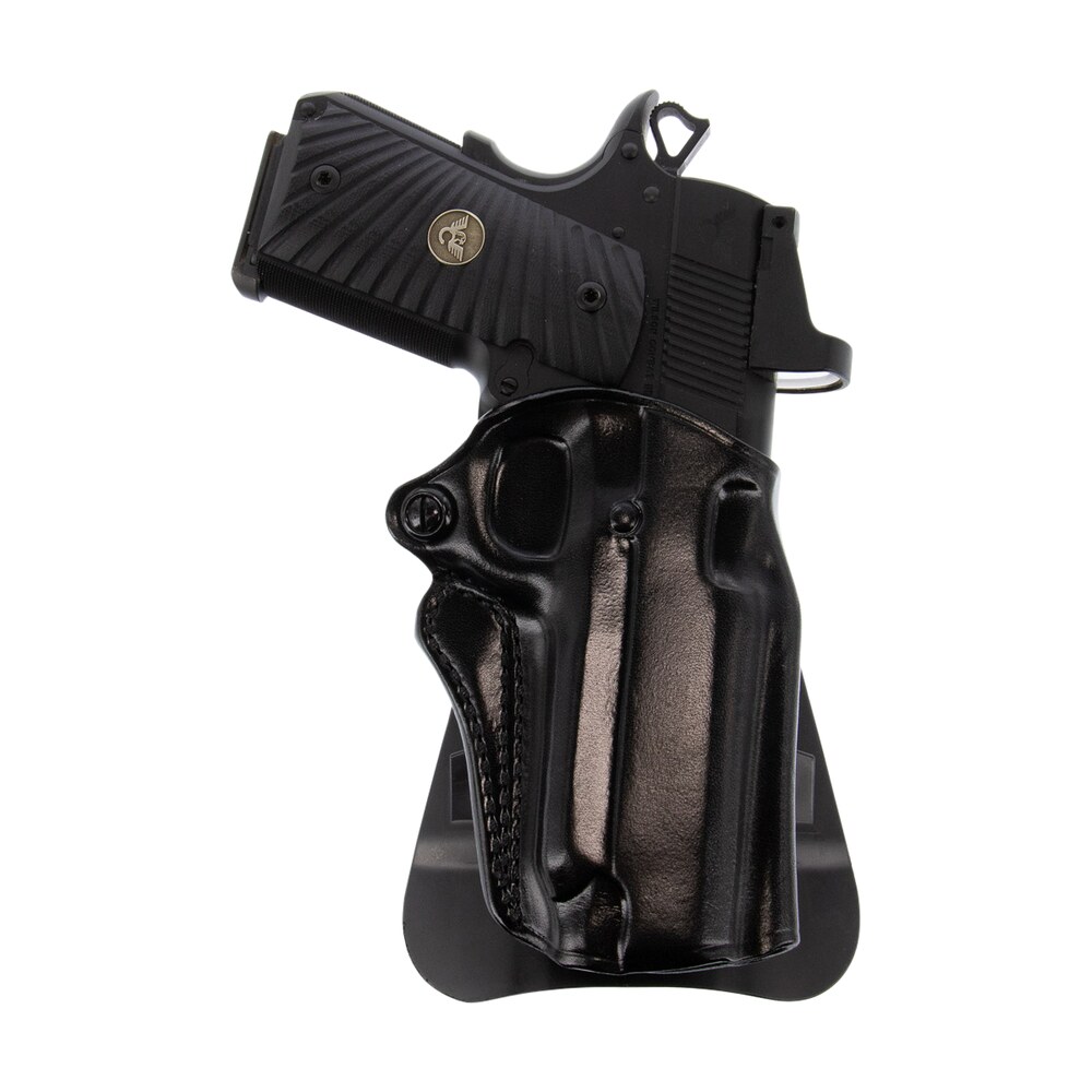 galco sm2 652b speed master 2.0 owb black leather paddle fits mossberg mc1sc/ruger max 9/s&w m&p shield plus/shield 3"9/40 & 2.0 9/40 right hand Galco SM2-652B Speed Master 2.0 OWB Black Leather Paddle Sports South item 153624