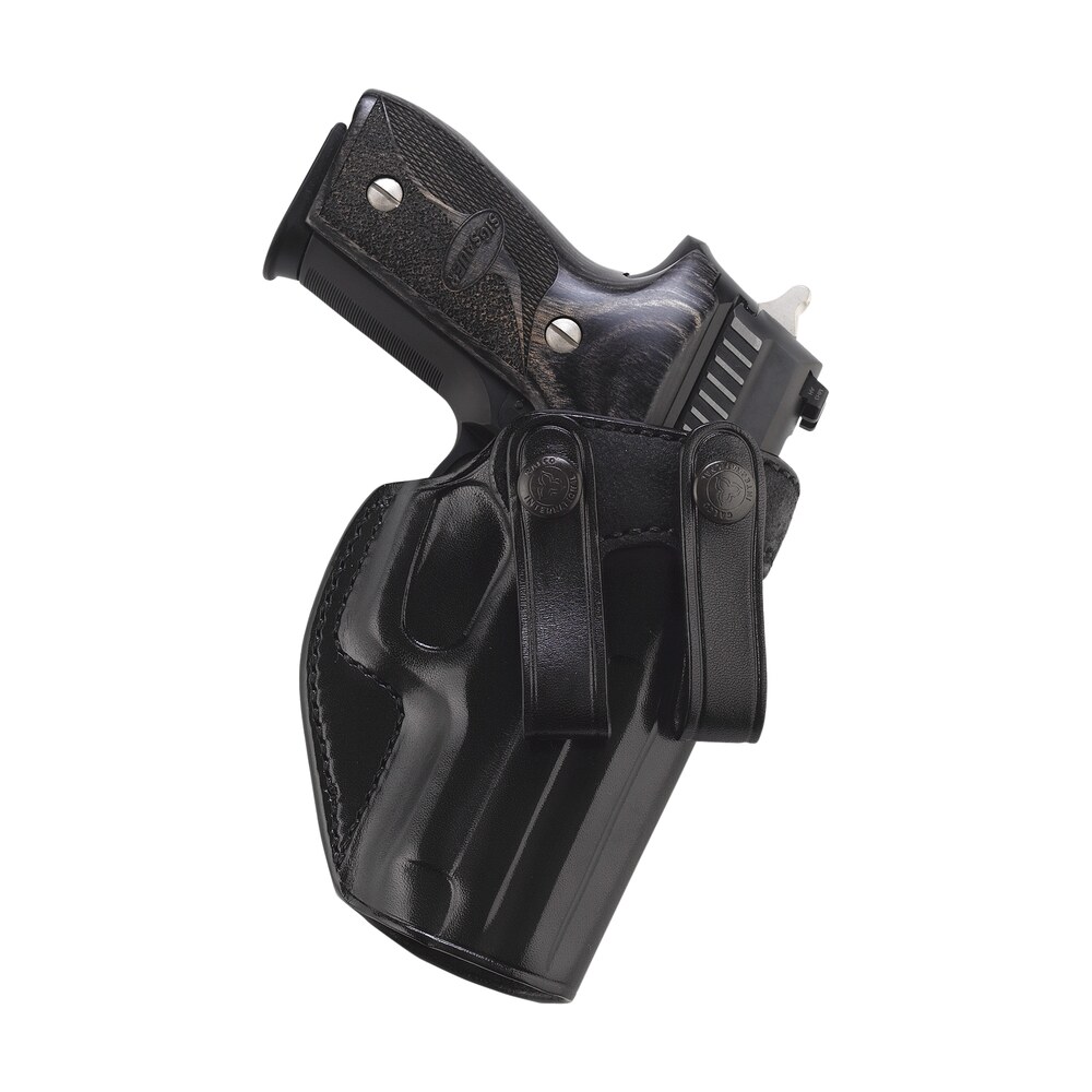 galco sum838b summer comfort iwb black leather belt loop fits glock 42/sig p365 sas/std/.380 right hand Galco SUM838B Summer Comfort IWB Black Leather Belt Loop Sports South item 153637
