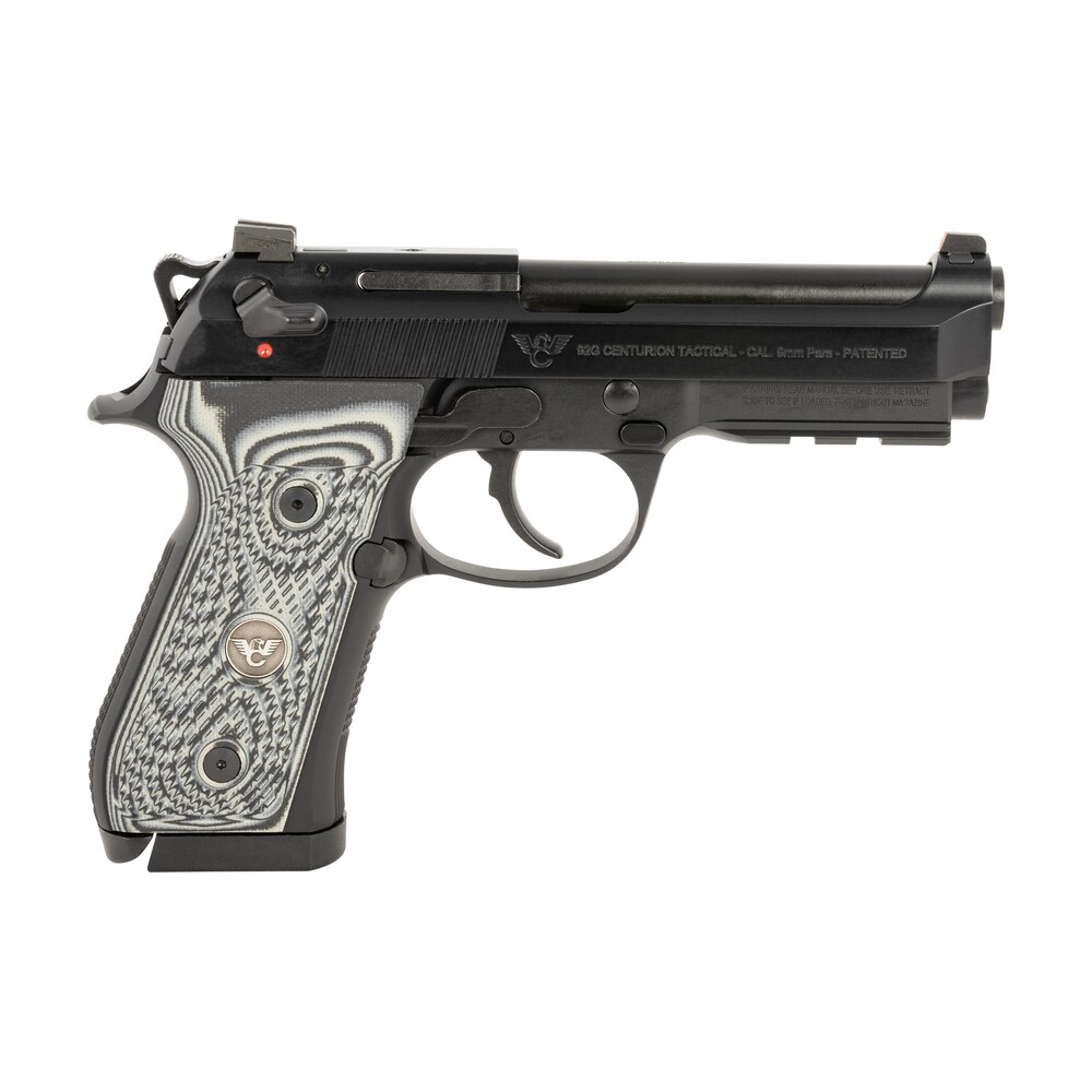 wilson combat ber 92ct 9 92g centurion 9mm luger 20+1 4.25" target crown barrel, black steel serrated slide, black steel frame w/picatinny rail, black/gray g10 grip, ambidextrous Wilson Combat BER-92CT-9 92G Centurion 9mm Luger 20+1 4.25" Target Crown Sports South item 153820