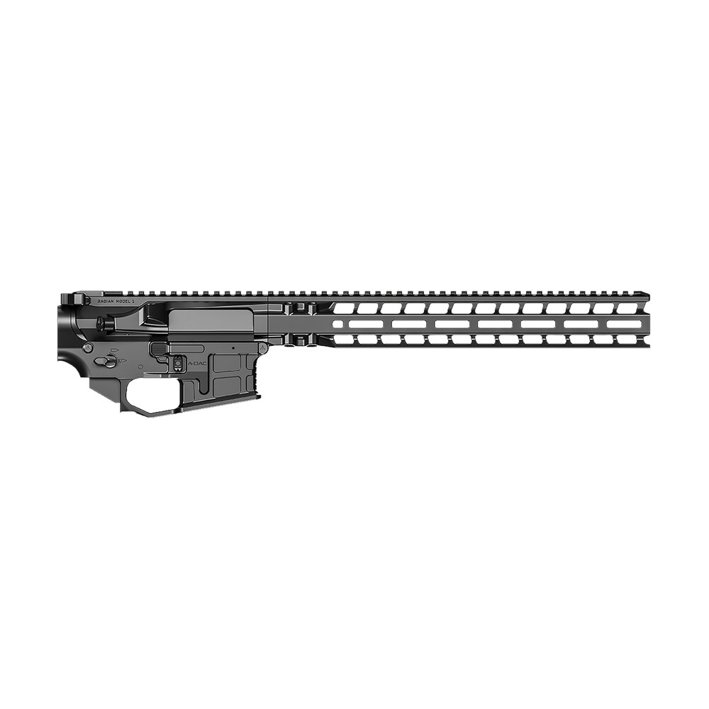 radian weapons r0411 builder kit radian black, a dac 15 fully ambi lower, 14" m lok handgaurd, raptor sd charging handle, talon 45/90 safety, ext. bolt catch, left side mag release, right side bolt r Radian Weapons R0411 Builder Kit Radian Black, A-DAC 15 Fully Ambi Lower, 14" M-LOK Handgaurd, Sports South item 153841