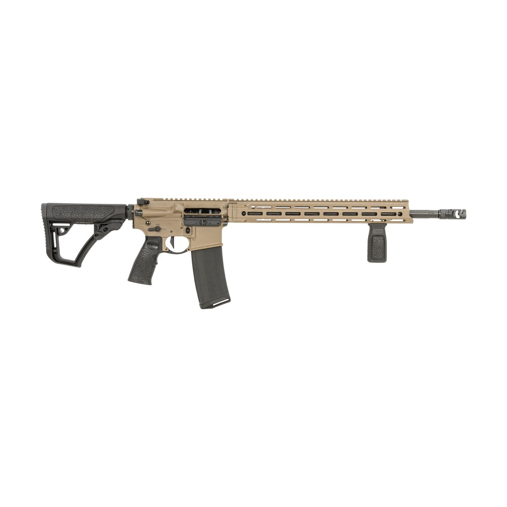 daniel defense 0212811090047 ddm4 v7 pro 5.56x45mm nato 18" 30+1, fde rec, black oem overmolded stock & grip, geissele trigger Daniel Defense 0212811090047 DDM4 V7 Pro 5.56x45mm NATO 18" 30+1, FDE Rec, Black OEM Overmolded Sports South item 154045