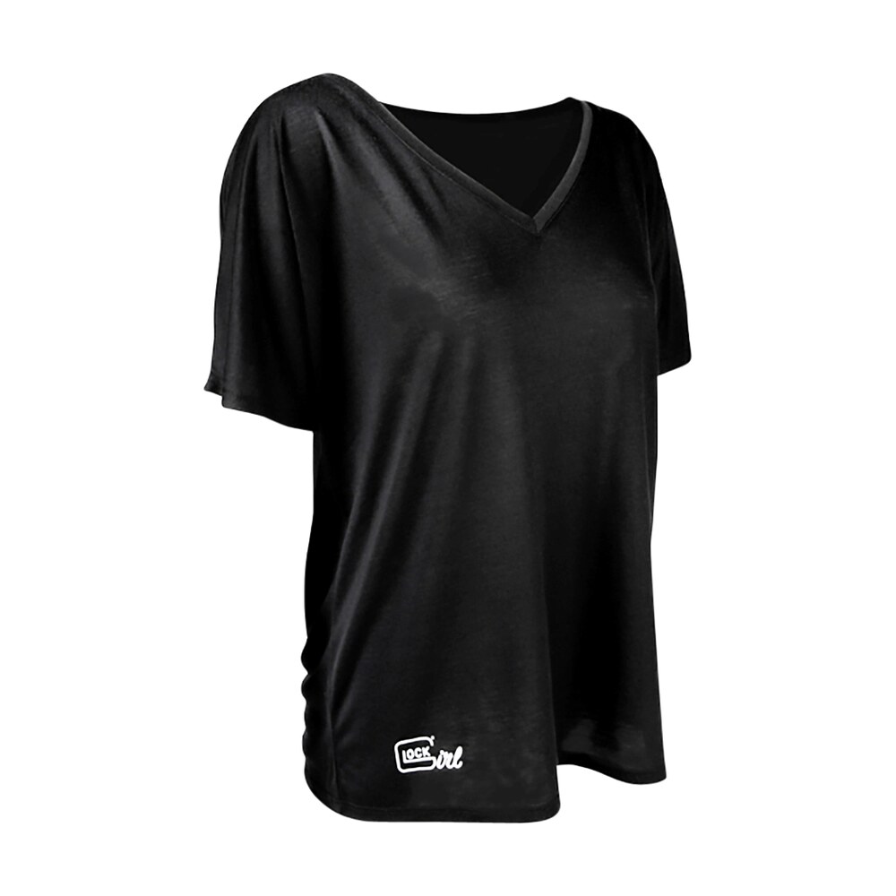 glock ap960351 glock girl relaxed black pre shrunk cotton short sleeve v neck medium Glock AP960351 Glock Girl Relaxed Black Pre-Shrunk Cotton Short Sleeve V-Neck Medium Sports South item 154159