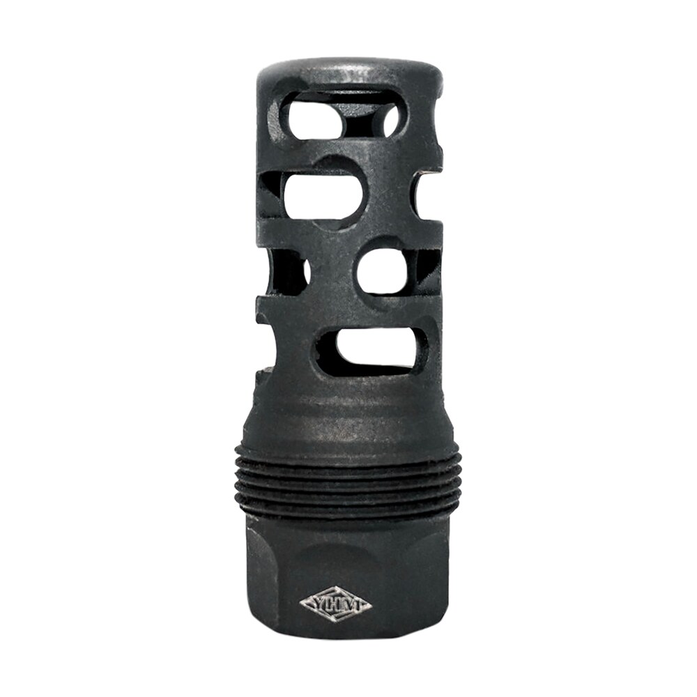 yankee hill 4405mb24 srx q.d. muzzle brake long black phosphate steel with 5/8" 24 tpi, 9mm, 2.30" oal & 9.375" diameter for srx adapters Yankee Hill 4405MB24 sRx Q.D. Muzzle Brake Long Black Phosphate Steel Sports South item 154262