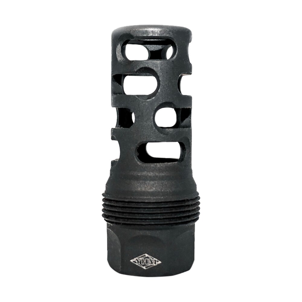 yankee hill 4405mb28 srx q.d. muzzle brake long black phosphate steel with 1/2" 28 tpi, 9mm, 2.30" oal & 9.375" diameter for srx adapters Yankee Hill 4405MB28 sRx Q.D. Muzzle Brake Long Black Phosphate Steel Sports South item 154263