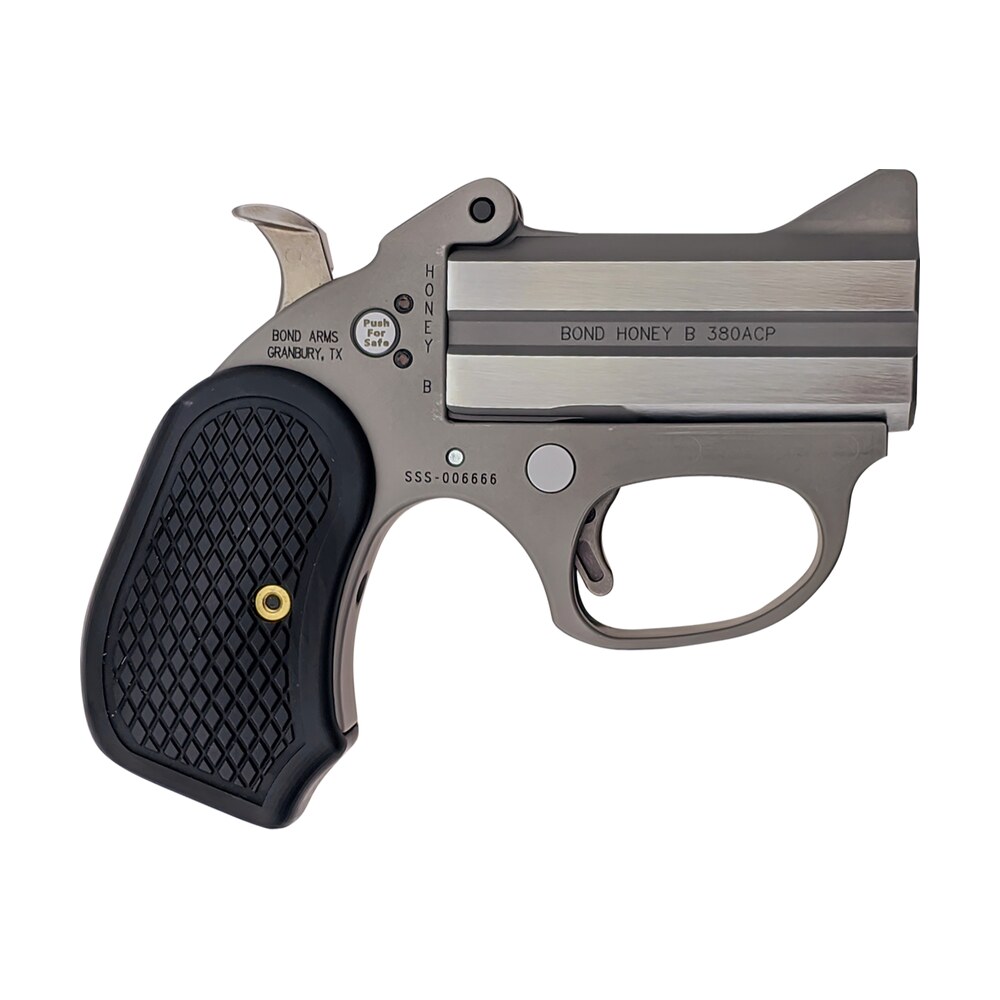 bond arms bahb honey b stinger rs 38 special 2rd shot 3" matte stainless steel frame black extended b6 resin grips right hand Bond Arms BAHB Honey B Stinger RS 38 Special 2rd Shot 3" Matte Stainless Steel Frame Black Sports South item 154310