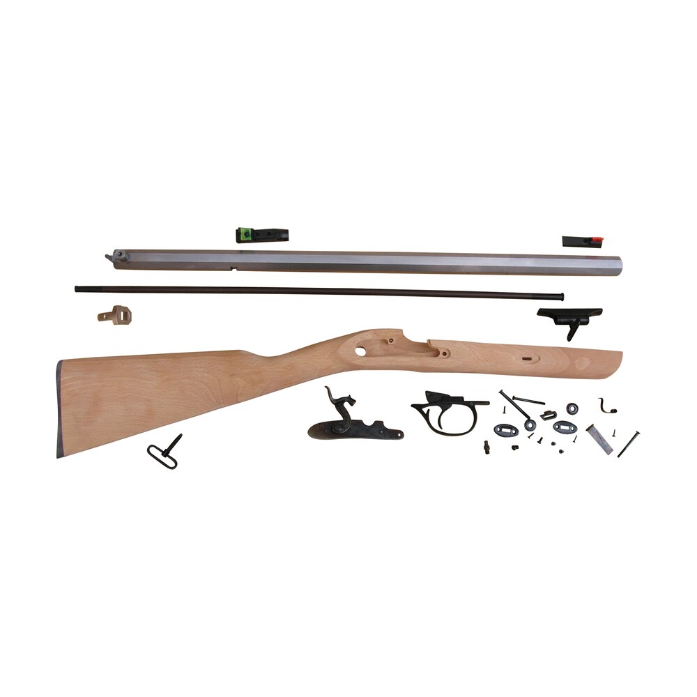 traditions krc53008 deerhunter 50 cal percussion 24" natural stainless octagon barrel unfinished hardwood stock sidelock action lite optic sights Traditions KRC53008 Deerhunter 50 Cal Percussion 24" Natural Stainless Octagon Barrel Sports South item 154477