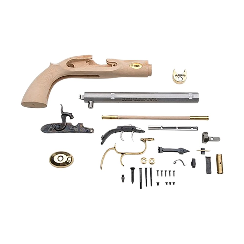 traditions kpc50902 trapper pistol kit 50 cal flintlock 9.75" blued octagon barrel unfinished wood frame grip sidelock action Traditions KPC50902 Trapper Pistol Kit 50 Cal Flintlock 9.75" Blued Octagon Barrel Unfinished Sports South item 154478