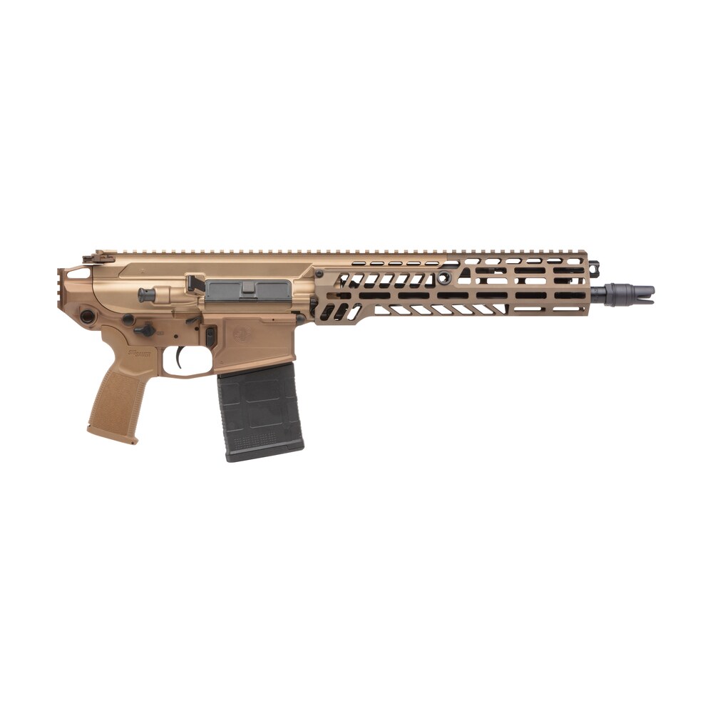 sig sauer pspear76213b mcx spear 7.62x51mm nato 20+1 13", coyote, no brace, oem polymer grip, slx/slh qd flash hider, ambi controls, adj. gas block Sig Sauer PSPEAR76213B MCX Spear 7.62x51mm NATO 20+1 13", Coyote, No Brace, OEM Polymer Grip, Sports South item 154724