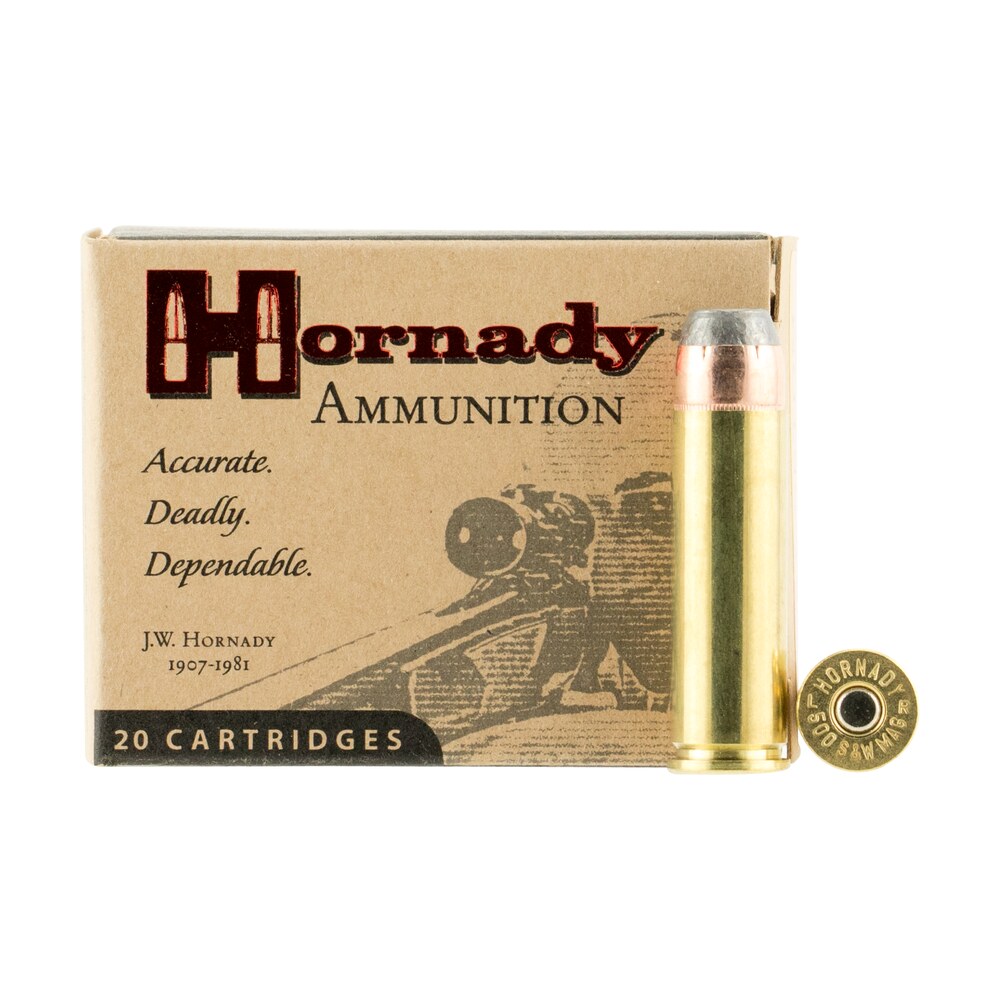 hornady 9252 custom 500s&wmag 500gr hornady xtp flat point 20 per box/10 case Hornady 9252 Custom 500S&WMag 500gr Hornady XTP Flat Point 20 Per Box/10 Case Sports South item 15475