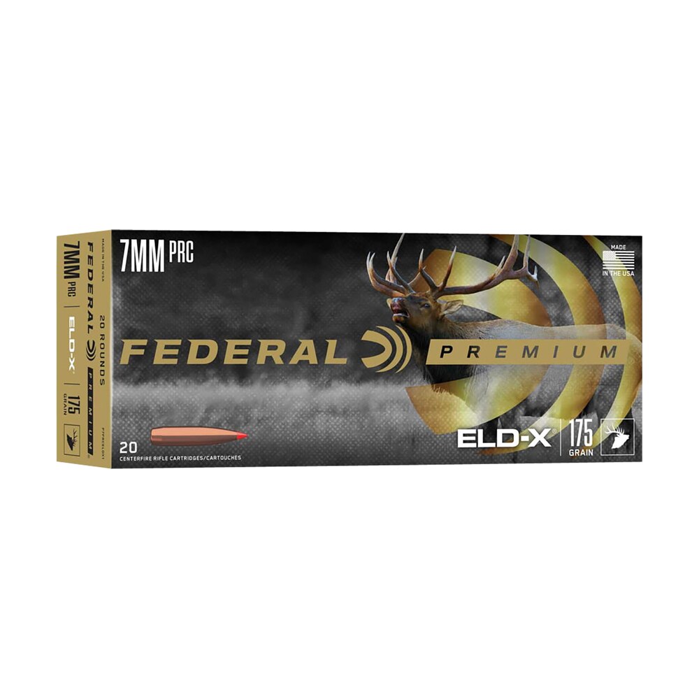 federal p7prceldx1 premium eld x 7mmprc 175gr 20 per box/10 case Federal P7PRCELDX1 Premium ELD-X 7mmPRC 175gr 20 Per Box/10 Case Sports South item 154780