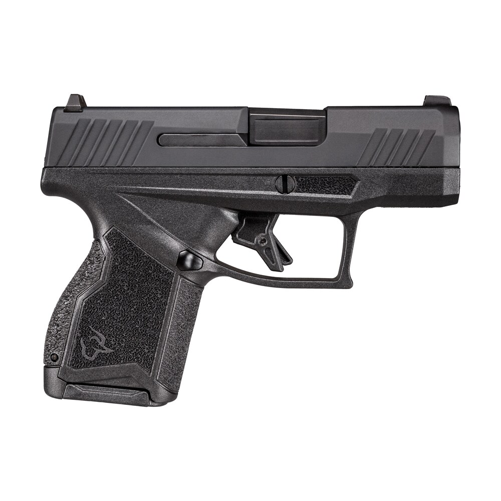 taurus 1 gx4m931 10ck7 gx4 9mm luger 10+1 3.06" satin black dlc steel barrel, black nitride serrated slide, black polymer frame w/ interchangeable backstrap grips includes b&w us flag holster Taurus 1-GX4M931-10CK7 GX4 9mm Luger 10+1 3.06" Satin Black DLC Steel Sports South item 154814